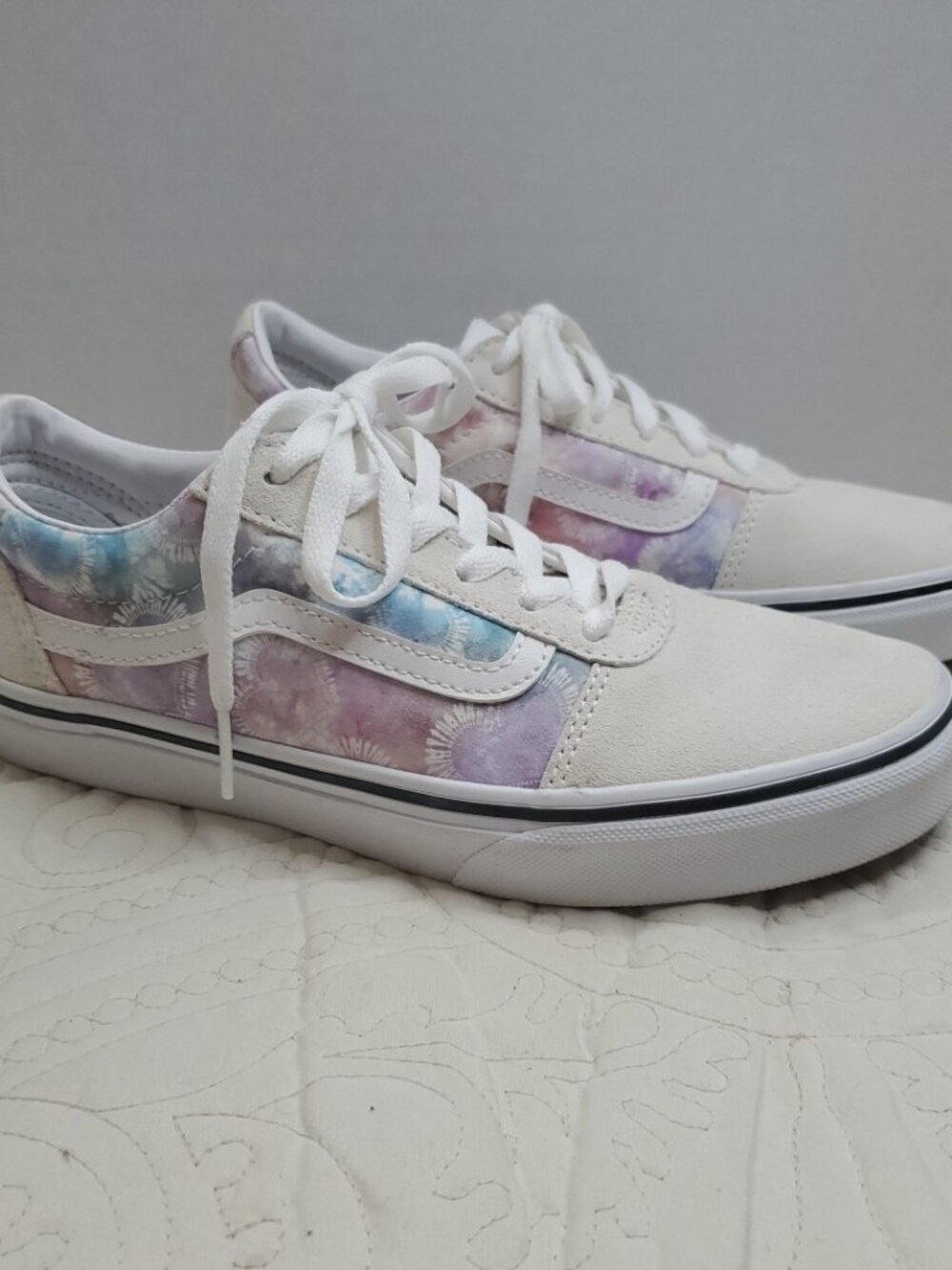 VANS Shoes Womens 5 Tie Dye Low Sneakers Suede Skater 90's Y2K Grunge Beach